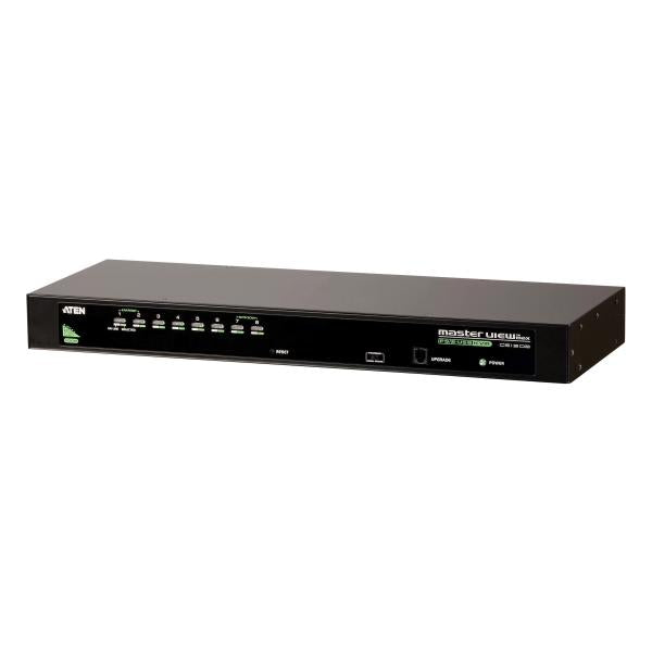 ATEN 8 Port USB/PS2 KVM, combo console , 2048x1536 , 2 level cascade, Broadcast,Multiplatform [CS1308-AT-G]