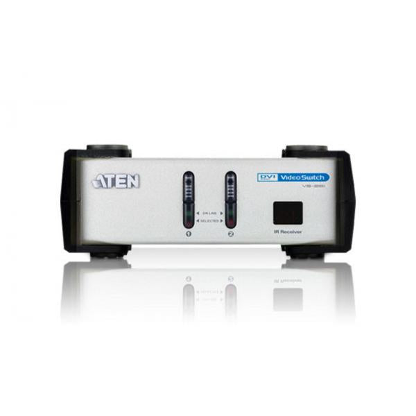 ATEN 2 Port DVI Video Switch, On A Single DVI Monitor From Four Computers [VS261-AT-G]