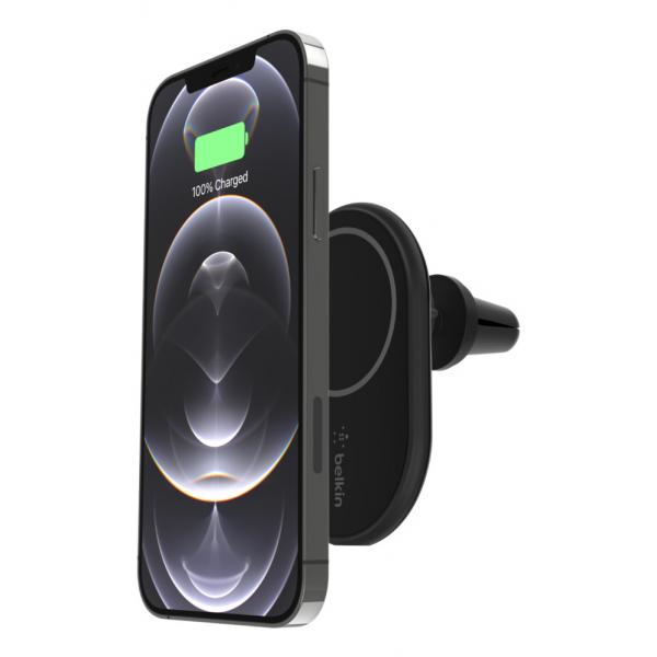 Belkin SUPPORTO DA AUTO MAGNETICO CON RICARICA WL + CLA [WIC004BTBK]
