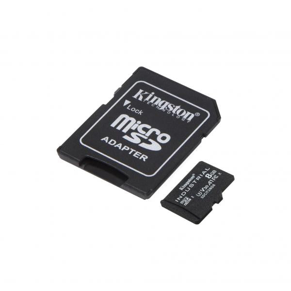 Kingston Technology Industrial 8 GB MicroSDHC UHS-I Classe 10 [SDCIT2/8GB]