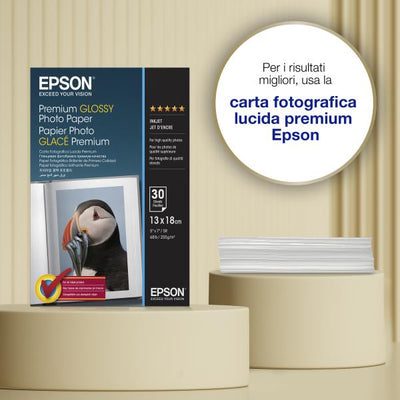 Epson Carta fotografica lucida Premium (130 x 180 mm), 255 g/m2, 30 fogli [C13S042154]