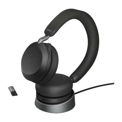 Jabra 27599-989-989 cuffia e auricolare Con cavo e senza cavo A Padiglione Ufficio Bluetooth Base di ricarica Nero [27599-989-989]