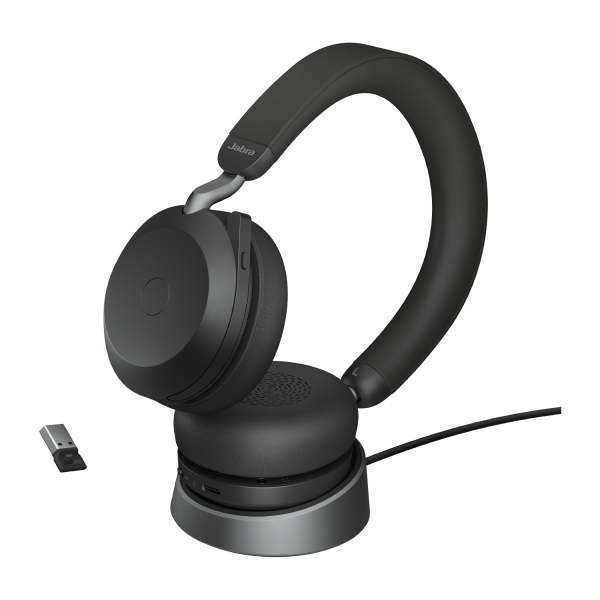 Jabra 27599-989-989 cuffia e auricolare Con cavo e senza cavo A Padiglione Ufficio Bluetooth Base di ricarica Nero [27599-989-989]