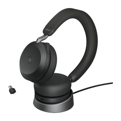 Jabra Evolve2 75 - MS Stereo Headset - With charging stand - USB-C [27599-999-889]