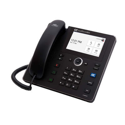 Audiocodes Teams C455HD IP-Phone PoE GbE black with integrated BT and Dual Band Wi-Fi [TEAMS-C455HD-DBW]