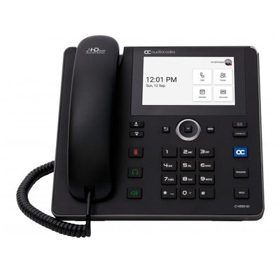 Audiocodes Teams C455HD IP-Phone PoE GbE black with integrated BT and Dual Band Wi-Fi [TEAMS-C455HD-DBW]