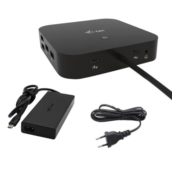 i-tec USB-C HDMI DP Docking Station with Power Delivery 100 W + Universal Charger 100 W [C31HDMIDPDOCKPD100]