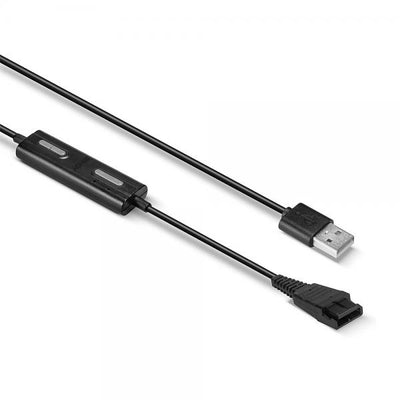 LINDY No. 42750 - Adattatore per cuffie da USB tipo A a Quick Disconnect (Jabra) [LIN-42750]