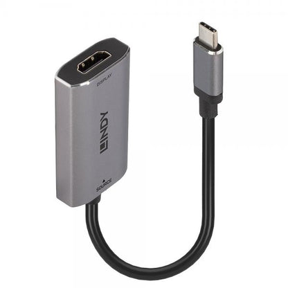 Lindy 43327 cavo e adattatore video 0,11 m USB tipo-C HDMI Nero, Grigio [LINDY43327] - ITPartners