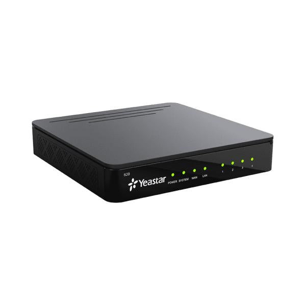 Yeastar S20 - Centralino hardware da scrivania o montaggio a parete, 20 utenti e 10 chiamate contemporanee [S20]