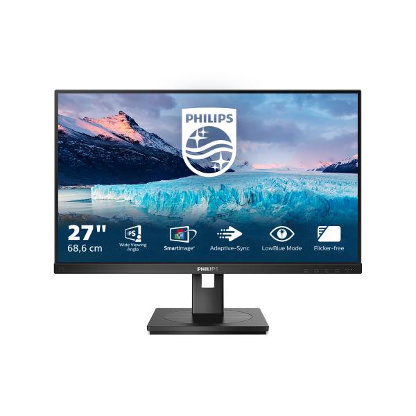 PHILIPS MONITOR 27 LED IPS 16:9 FHD 4MS 250 CDMPIV, PIVOT, VGA/DVI/HDMI/DP, MULTIMEDIALE [272S1M]