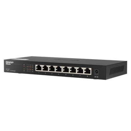 QNAP SWITCH QSW-1108-8T, 8 ports 2.5Gbps with RJ45, unmanaged switch (2.5G/1G/100M) [QSW-1108-8T]