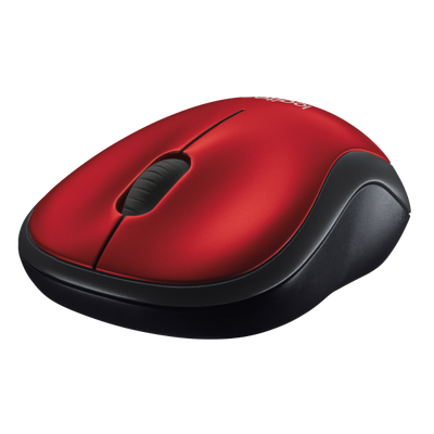 LOGITECH WIRELESS MOUSE M185 OTTICO, USB, COLORE ROSSO [910-002237]