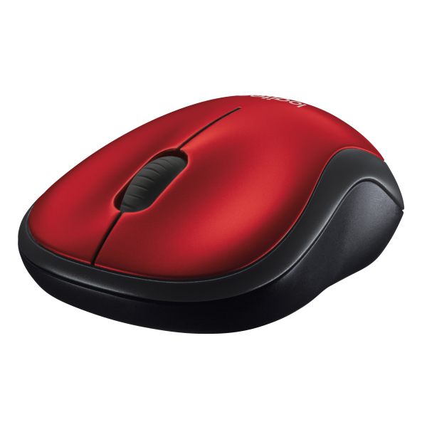 LOGITECH WIRELESS MOUSE M185 OTTICO, USB, COLORE ROSSO [910-002237]