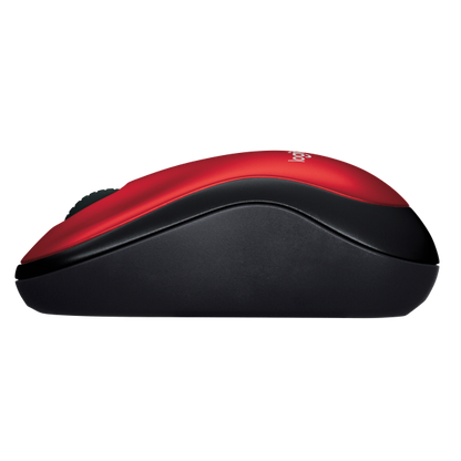 LOGITECH WIRELESS MOUSE M185 OTTICO, USB, COLORE ROSSO [910-002237]
