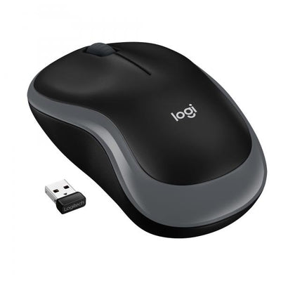 Logitech M185 Compact Wireless Mouse - Black/Grey [910-002238]