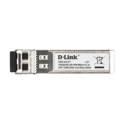 D-LINK TRANSCEIVER 10GBASE-SR SFP+ 80/300M [DEM-431XT]