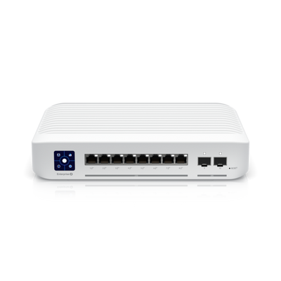 Ubiquiti - Enterprise-8-PoE-EU - UniFi Layer 3 switch with x8 2.5 GbE PoE+, x2 10 Gigabit SFP+ ports, 120W total PoE availability [USW-Enterprise-8-PoE-EU]