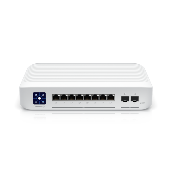 Ubiquiti - Enterprise-8-PoE-EU - UniFi Layer 3 switch with x8 2.5 GbE PoE+, x2 10 Gigabit SFP+ ports, 120W total PoE availability [USW-Enterprise-8-PoE-EU]