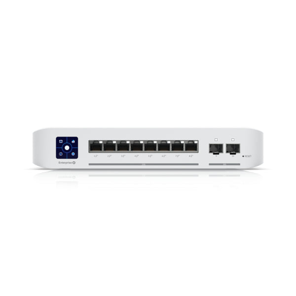 Ubiquiti - Enterprise-8-PoE-EU - UniFi Layer 3 switch with x8 2.5 GbE PoE+, x2 10 Gigabit SFP+ ports, 120W total PoE availability [USW-Enterprise-8-PoE-EU]