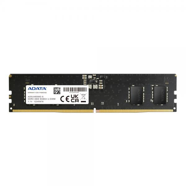 ADATA RAM 8GB DIMM DDR5 4800MHZ [AD5U48008G-S]
