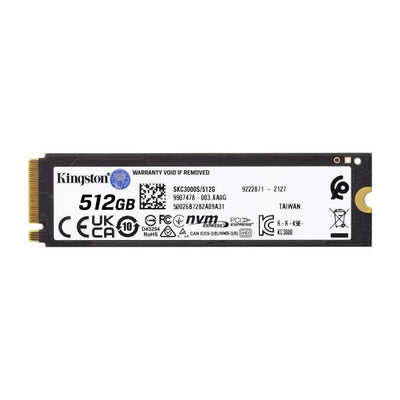 Kingston KC3000 NVMe 512GB SSD - M.2 2280 - PCIe 4.0 x 4 [SKC3000S/512G]