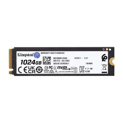 Kingston Technology 1024G KC3000 M.2 2280 NVMe SSD [SKC3000S/1024G]