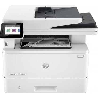 HP MULTIFUNZIONE LASER A4 B/N, LASERJET PRO 4102FDN, SERIE 4000, 40PPM, ADF, FRONTE/RETRO, USB/LAN, 4 IN 1 [2Z623F]