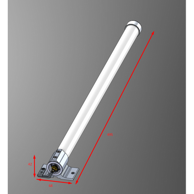 Antenna kit for LoRa with a 6.5 dBi Omni antenna for 824-960 MHz, 1 m long SMA cable, and mechanical holder for quick and easy mast attachment. [868_Omni_antenna]