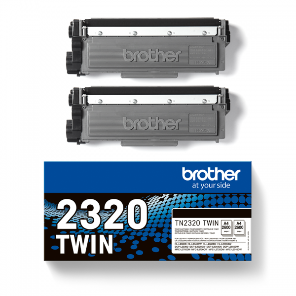 Brother TN-2320 toner black double pack [TN2320TWIN]