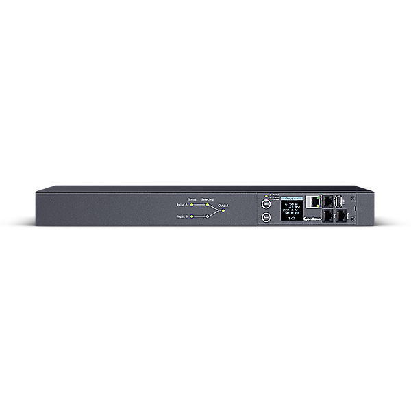 CYBER POWER AWITCHED ATS PDU PDU44005 1U 16A In2xC20 Out12xC13 2xC19 SNMP [PDU44005]