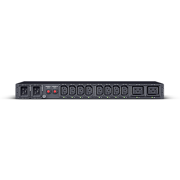 CYBER POWER AWITCHED ATS PDU PDU44005 1U 16A In2xC20 Out12xC13 2xC19 SNMP [PDU44005]