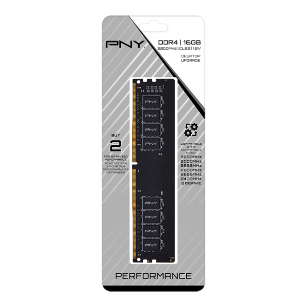PNY MD16GSD43200-TB memoria 16 GB 1 x 16 GB DDR4 288-pin DIMM [MD16GSD43200-TB]