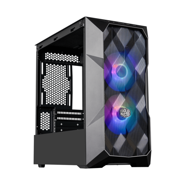 COOLER MASTER CASE MASTERBOX TD300 MESH BLACK ARGB, SIDE-PANEL, MID-TOWER, MICRO-ATX MINI-ITX [TD300-KGNN-S00]