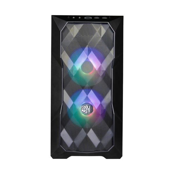 COOLER MASTER CASE MASTERBOX TD300 MESH BLACK ARGB, SIDE-PANEL, MID-TOWER, MICRO-ATX MINI-ITX [TD300-KGNN-S00]