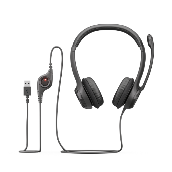LOGITECH CUFFIA USB H390 NERA [981-000406]