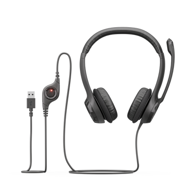 LOGITECH CUFFIA USB H390 NERA [981-000406]
