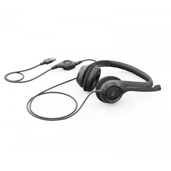 LOGITECH CUFFIA USB H390 NERA [981-000406]