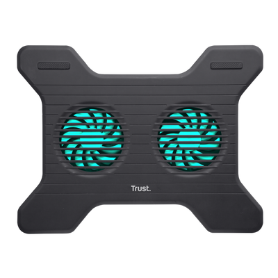 TRUST SUPPORTO/RIALZO NOTEBOOK CON 2 VENTOLE DI RAFFREDDAMENTO - XSTREAM BREEZE - NERO [17805]