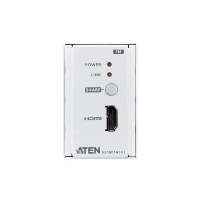 Aten Trasmettitore HDMI HDBaseT-Lite con placca a parete EU / PoH [VE1801AEUT-AT-G]