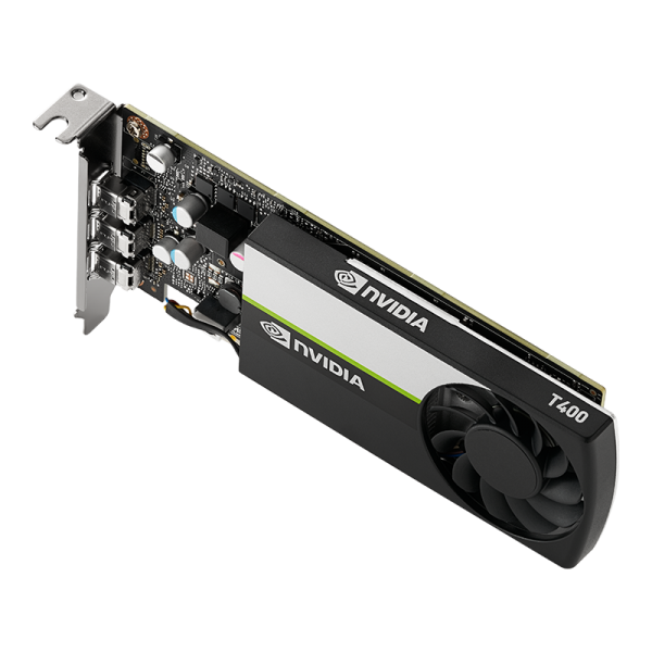PNY VGA QUADRO T400 LOW PROFILE 4GB GDDR6, 3x mDPI, 3x mDP to DP adap, 1x ATX bracket [VCNT400-4GB-PB]