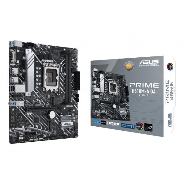 ASUS MB PRIME H610M-A D4-CSM LGA1700,H610,USB3.2 GEN 2,DUAL M.2 [PRIME H610M-A D4-CSM]