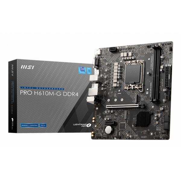 MB MSI PRO H610M-G MATX DDR4 S1700 [PROH610MGDDR4]