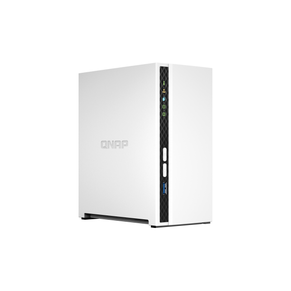 QNAP NAS TOWER 2BAY ARM 4CORE 2.0GHz 2xSATA 6GB/S 3.5"/2.5" 2GB RAM ON-BOARD 1xGBE, 1xUSB3.2 GEN1, CAPACITA MAX 18TB A BAY [TS-233]