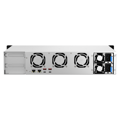 QNAP TS-873AeU-RP NAS Armadio (2U) Ryzen Embedded V1500B 4 GB DDR4 0 TB QuTS hero Nero [TS-873AEU-RP-4G]