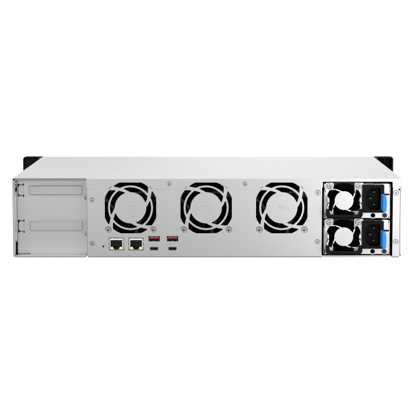 QNAP TS-873AeU-RP NAS Armadio (2U) Ryzen Embedded V1500B 4 GB DDR4 0 TB QuTS hero Nero [TS-873AEU-RP-4G]