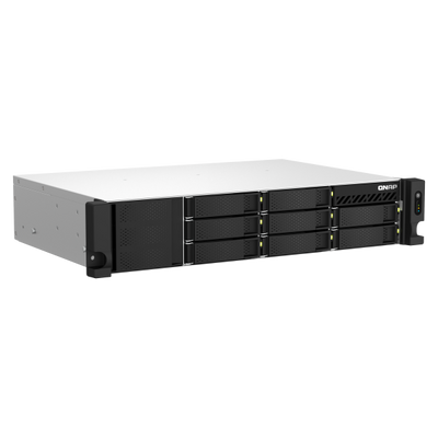 QNAP TS-873AeU-RP NAS Armadio (2U) Ryzen Embedded V1500B 4 GB DDR4 0 TB QuTS hero Nero [TS-873AEU-RP-4G]