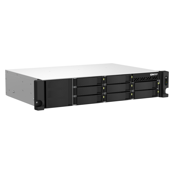QNAP TS-873AeU-RP NAS Armadio (2U) Ryzen Embedded V1500B 4 GB DDR4 0 TB QuTS hero Nero [TS-873AEU-RP-4G]