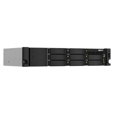 QNAP TS-873AeU-RP NAS Armadio (2U) Ryzen Embedded V1500B 4 GB DDR4 0 TB QuTS hero Nero [TS-873AEU-RP-4G]