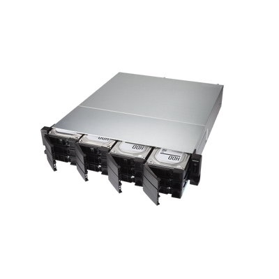 QNAP TS-H1886XU-RP-R2 NAS Armadio (3U) Intel Xeon D D-1622 32 GB DDR4 0 TB QuTS hero Nero, Grigio [TS-H1886XU-RP-R2-D1622-32G]